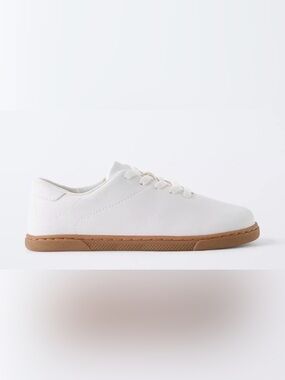 Zara Kids White Lace-Up Dress Shoes